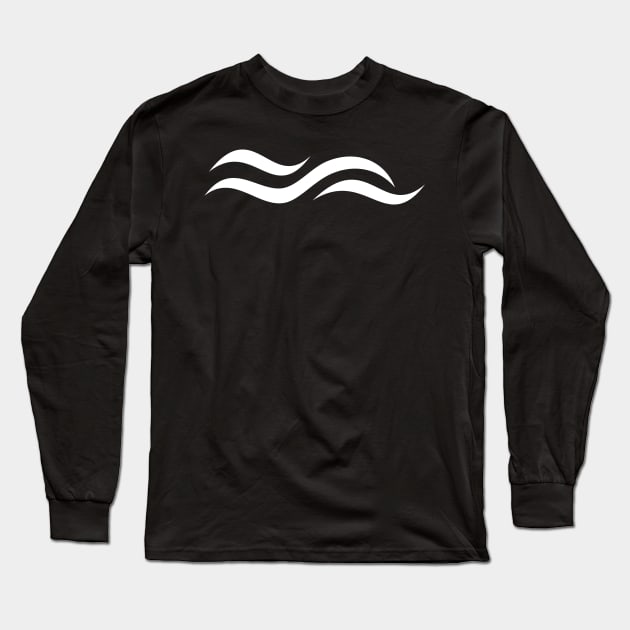 Simple Art Of Waves Of Pura Vida - Happy Summer Vacation Long Sleeve T-Shirt by mangobanana